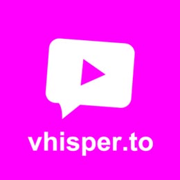 vhisper.to - secure video messaging webApp - Logo